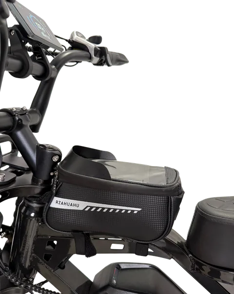 Sacoche téléphone à fenêtre tactile fixée sur le cadre du fatbike