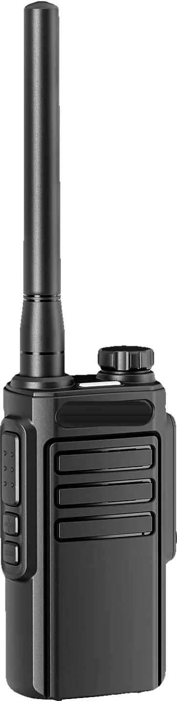 Talkie-walkie PMR446 noir vu de face